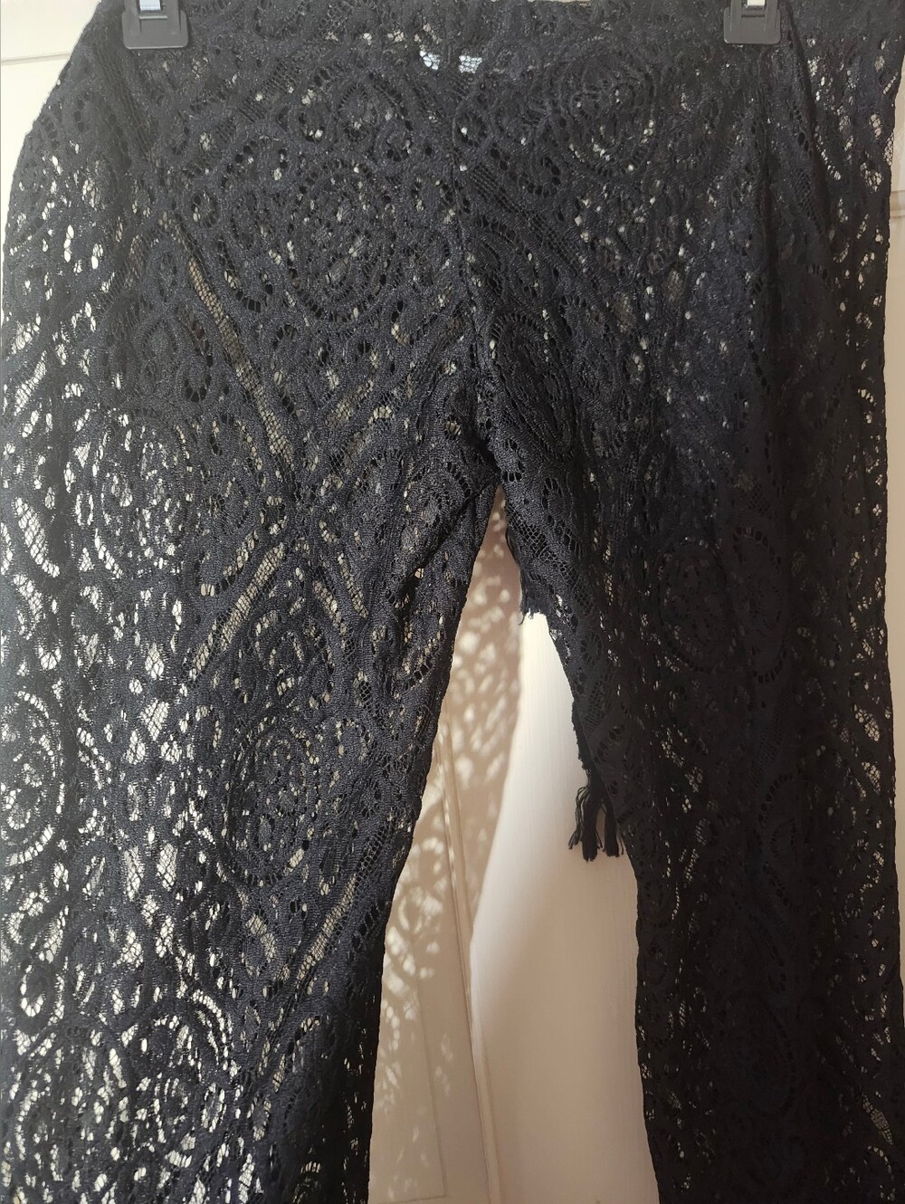 BECCA Black Lace Swim Coverup Pants - Picture 6 of 6